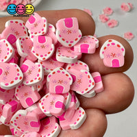 Gingerbread House Pink Fimo Slices Polymer Clay Fake Sprinkles Christmas Funfetti 10/5 Mm Playcode3