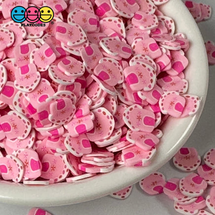 Gingerbread House Pink Fimo Slices Polymer Clay Fake Sprinkles Christmas Funfetti 10/5 Mm Playcode3