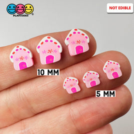 Gingerbread House Pink Fimo Slices Polymer Clay Fake Sprinkles Christmas Funfetti 10/5 Mm Sprinkle