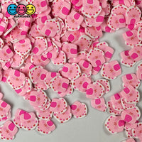 Gingerbread House Pink Fimo Slices Polymer Clay Fake Sprinkles Christmas Funfetti 10/5 Mm Playcode3