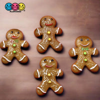 Gingerbread Man Christmas Cookie Charms Fake Food Decoden 10 Pcs Charm