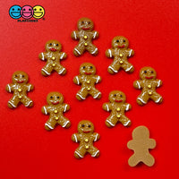 Gingerbread Man Christmas Cookie Charms Fake Food Decoden 10 Pcs Charm
