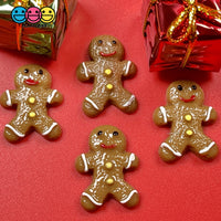 Gingerbread Man Christmas Cookie Charms Fake Food Decoden 10 Pcs Charm