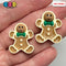 Fake Gingerbread Man Holiday Christmas Flatback Cabochons Decoden Charm 10 Pcs Playcode3 Llc