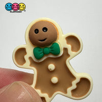 Fake Gingerbread Man Holiday Christmas Flatback Cabochons Decoden Charm 10 Pcs Playcode3 Llc