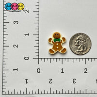 Fake Gingerbread Man Holiday Christmas Flatback Cabochons Decoden Charm 10 Pcs Playcode3 Llc