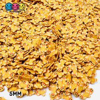 Gingerbread Man Fimo Slices Fake Sprinkles Christmas Decoden 5Mm/10Mm 5Mm / 10 Grams Sprinkle