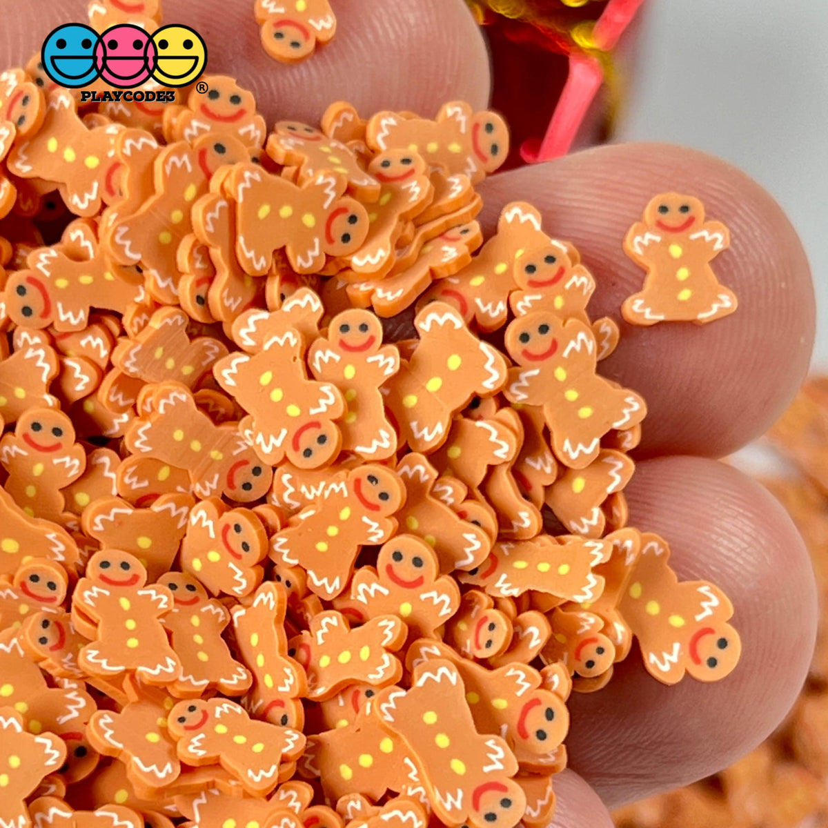 Gingerbread Man Fake Sprinkles for Christmas Crafts| PLAYCODE3