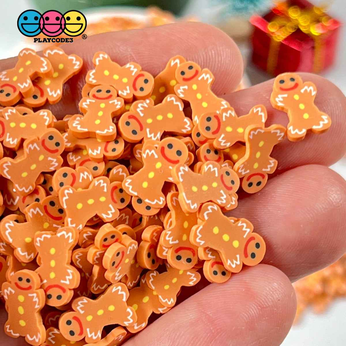 Gingerbread Man Fake Sprinkles for Christmas Crafts| PLAYCODE3