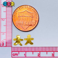 Gingerbread Man Glitter Gold Fake Sprinkles Golden Shinny Iridescent Nail Art Decoden 8Mm