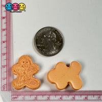 Gingerbread Man With Cream Filling Cookie Charm Christmas Cookies Cabochons 10 Pcs Playcode3 Llc