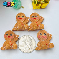 3D Gingerbread Man Women Christmas Holiday Figure Cabochons Decoden Charm 4 pcs PLAYCODE3 LLC (Copy) sitting 4pcs Charm