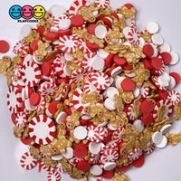 Gingerbread Mans Peppermint Paradise Fimo Fake Sprinkle Mix Christmas Funfetti