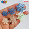 Glitter Snowflake Cabochons Winter Wonderland Charms Blue & White Christmas Holiday Flatback Cabochons Decoden Charm
