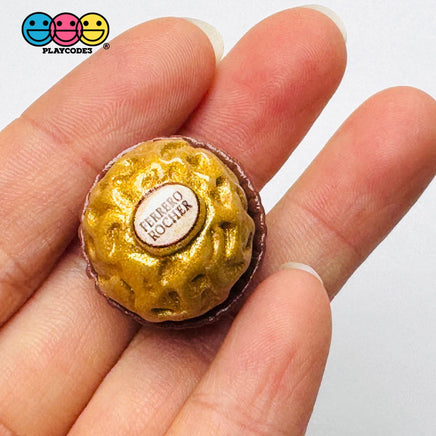 Gold Foil Chocolate Ball Fake Food Charms Realistic Candy Prop - Fake Food