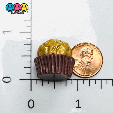 Gold Foil Chocolate Ball Fake Food Charms Realistic Candy Prop - Fake Food