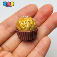 Gold Foil Chocolate Ball Fake Food Charms Realistic Candy Prop - Fake Food