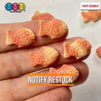 Goldfish Flatback Charms Mini Fish Cabochons Fishes Decoden 10 Pcs Charm