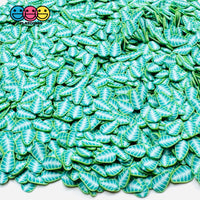 Green Leaves Spring 5Mm Fake Clay Sprinkles Decoden Fimo Jimmies 10 Grams Sprinkle