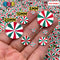 Peppermint Swirl Green Red Spiral Christmas Clay Fimo Slices Mix Decoden Jimmies 5Mm Sprinkle