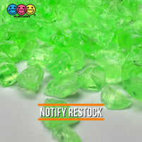 Green Silica Acrylic Sand 100 Grams Slime Filler Fake Lava Rock Candy Sprinkle