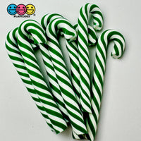 Green White Peppermint Candy Cane Christmas Holiday Cabochons Decoden Charm 10 Pcs Playcode3 Llc