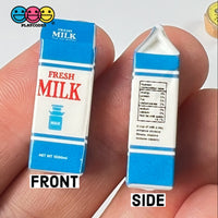 Grocery Items Set Milk Yogurt Ketchup Ice Cream Miniature Charms Cabochon Dollhouse 5 Pcs Charm