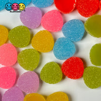 Gumdrops Sugar Coated Gummy Fake Candy Gum Drops 6 Colors Realistic Charms Candies 24 Pcs Food