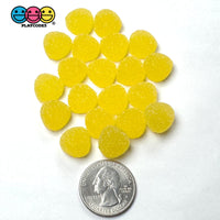 20/24 pcs Gumdrops Small Fake Candy Gummy Sugar Coated Gum Drops 6 Colors Fake Charms Candies 24 pcs Fake Food