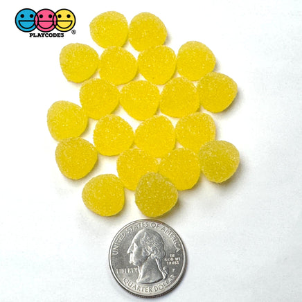 20/24 pcs Gumdrops Small Fake Candy Gummy Sugar Coated Gum Drops 6 Colors Fake Charms Candies 24 pcs Fake Food