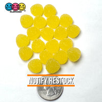 20/24 pcs Gumdrops Small Fake Candy Gummy Sugar Coated Gum Drops 6 Colors Fake Charms Candies 24 pcs Fake Food