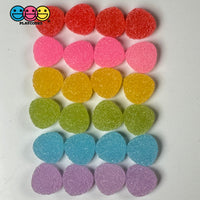 Gumdrops Sugar Coated Gummy Fake Candy Gum Drops 6 Colors Realistic Charms Candies 24 Pcs Food