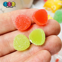 Gumdrops Sugar Coated Gummy Faux Candy Gum Drops Red Green Christmas Realistic Candies 28 Pcs Fake