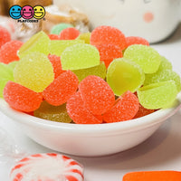 Gumdrops Sugar Coated Gummy Faux Candy Gum Drops Red Green Christmas Realistic Candies 28 Pcs Fake