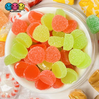 Gumdrops Sugar Coated Gummy Faux Candy Gum Drops Red Green Christmas Realistic Candies 28 Pcs Fake