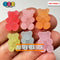 Gummy Bear Fake Candy Sugar Coated Realistic Flat Back Gum Drops Bears Charms Decoden 18 Pcs Food