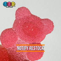 Gummy Bear Fake Candy Sugar Coated Realistic Flat Back Gum Drops Bears Charms Decoden 18 Pcs Food