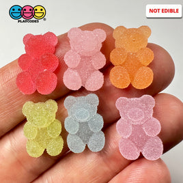 Gummy Bear Fake Candy Sugar Coated Realistic Flat Back Gum Drops Bears Charms Decoden 18 Pcs Food