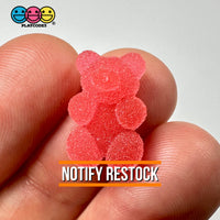 Gummy Bear Fake Candy Sugar Coated Realistic Flat Back Gum Drops Bears Charms Decoden 18 Pcs Food