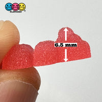Gummy Bear Fake Candy Sugar Coated Realistic Flat Back Gum Drops Bears Charms Decoden 18 Pcs Food
