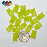 Gummy Bear Fake Candy Sugar Coated Realistic Flat back Gum Drops Bears Charms Decoden 18 pcs Fake Food