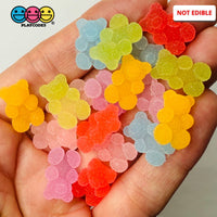 Gummy Bear Fake Candy Sugar Coated Realistic Flat back Gum Drops Bears Charms Decoden 18 pcs mixed 18pcs Fake Food