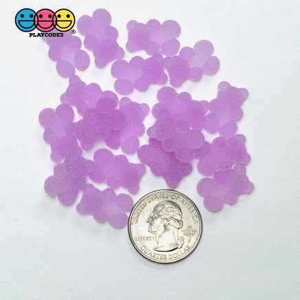 Gummy Bear Fake Candy Sugar Coated Realistic Flat back Gum Drops Bears Charms Decoden 18 pcs Fake Food