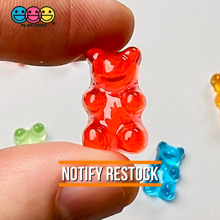 Fake Gummy Bear Flatback Charms Kawaii Cabochons 18Pcs Food Playcode3 Llc Charm