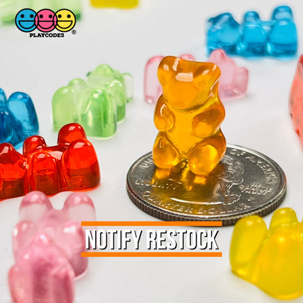 Fake Gummy Bear Flatback Charms Kawaii Cabochons 18Pcs Food Playcode3 Llc Charm