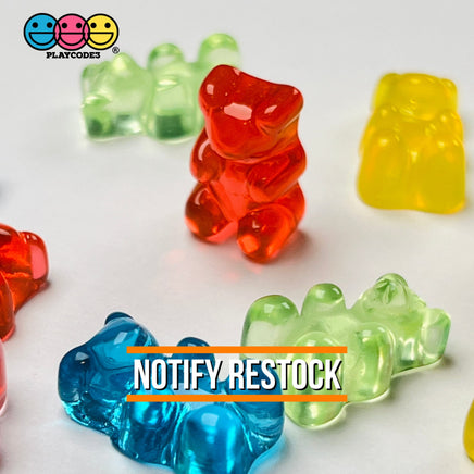 Fake Gummy Bear Flatback Charms Kawaii Cabochons 18Pcs Food Playcode3 Llc Charm