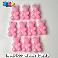 Gummy Bear Fake Food Pastel Green Blue Yellow Purple Pink Hot Flatback Cabochons Decoden Charm 10