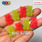 Gummy Bears Red Green Christmas Theme Candy Charms Sugar Coated Flatback Charm 20 Pcs