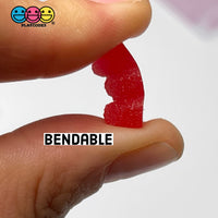 Gummy Bears Red Green Christmas Theme Candy Charms Sugar Coated Flatback Charm 20 Pcs