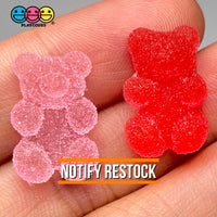 Gummy Bears Red Pink Valentines Day Theme Candy Charms Sugar Coated Flatback Charm 20 Pcs